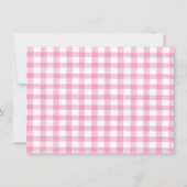 Rustic Pink Boerderij Floral Birthday Bedankkaart (Achterkant)