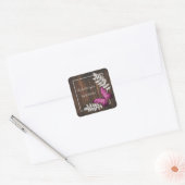 Rustic Pink Butterfly Book Sticker (Envelop)