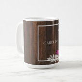 Rustic Pink Butterfly - Mok op maat voor koffie (Voorkant links)
