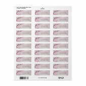 Rustic Pink Cherry Blossom Adresetiketten Etiket (Full Sheet)
