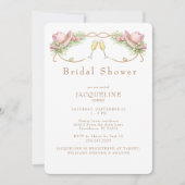 Rustic Pink Cowboy Hat Rustic Bridal Shower Kaart (Voorkant)