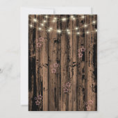 Rustic Pink Cowgirl Pet Baby shower Kaart (Achterkant)