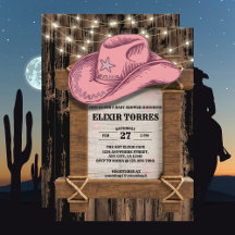 Rustic Pink Cowgirl Pet Baby shower