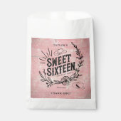 Rustic Pink Cowgirl Sweet Sixteen Party Favor Bag Bedankzakje (Voorkant)