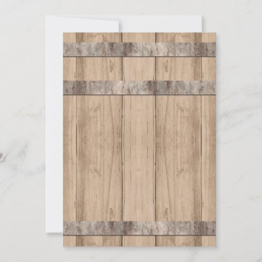 Rustic Pink Cream Eucalyptus Floral Wedding Kaart (Achterkant)