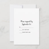 Rustic Pink Daisies Cowboy Boots Wedding RSVP Kaar Kaartje (Achterkant)