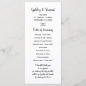 Rustic Pink Daisies Cowboy Boots Westerne bruiloft Programmakaart (Achterkant)