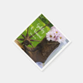 Rustic Pink Daisies Cowboy Boots Westerne bruiloft Servet (Hoek)