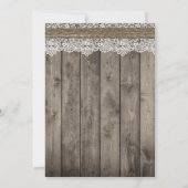 Rustic Pink Daisy Floral White Baby shower Kaart (Achterkant)