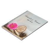 Rustic Pink Daisy Woodland Wedding Notitieboek (Linkerzijde)