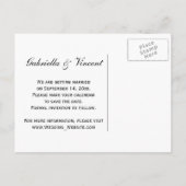 Rustic Pink Daisy Woodland Wedding Save the Date Aankondigingskaart (Achterkant)