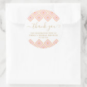 Rustic Pink Diamond Dank u Sticker (Tas)