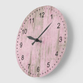 Rustic Pink Faux Hood Grote Klok (Hoek)