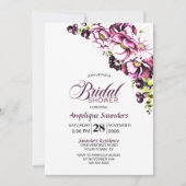 Rustic Pink Floral Bridal Shower Kaart (Voorkant)