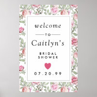 Rustic Pink Floral Vrijgezellenfeest Welkom
