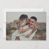 Rustic Pink Floral Wedding Save The Date (Achterkant)