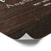 Rustic Pink Floral Welcome Wedding Poster (Hoek)