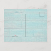 Rustic Pink Floral & Wood Baby shower Uitnodiging (Achterkant)