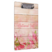 Rustic Pink Flowers op hout Klembord (Rechts)