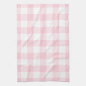 Rustic Pink Gingham Check Pset Pattern Theedoek (Verticaal)