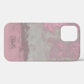 Rustic Pink Grey Mallow Abstract Art Nr42 Monogram Case-Mate iPhone Case (Achterkant (horizontaal))