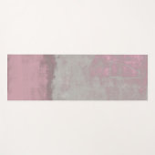 Rustic Pink Grey Mallow Abstract Art Nr42 Yogamat (Voorkant (horizontaal))