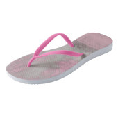 Rustic Pink Grey Mallow Abstract Trendy Art Nr42 Teenslippers (Schuin)