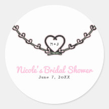 Rustic Pink Heart Vine Vrijgezellenfeest Party Fav