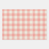 Rustic Pink Holiday Pset en Tweed Inpakpapier Vel (Voorkant 3)