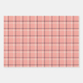 Rustic Pink Holiday Pset en Tweed Inpakpapier Vel (Voorkant)