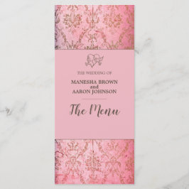 RUSTIC PINK - Kaart van het WeddenMenu