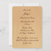 Rustic Pink Mason Jars Bachelorette Party nodigt u Kaart (Achterkant)