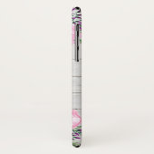 Rustic Pink Peony | Monogram Case-Mate iPhone Case (Achterkant/links)