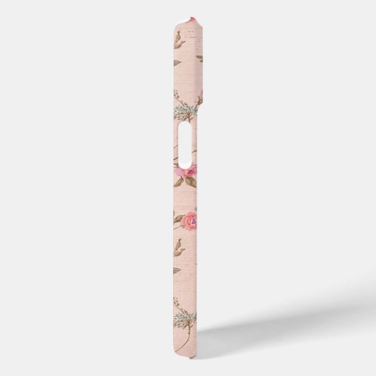 Rustic Pink Rose Custom iPhone 15 Case (Achterkant / Rechts)