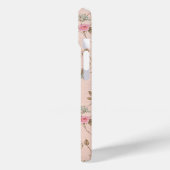 Rustic Pink Rose Custom iPhone 15 Case (Achterkant / Links)