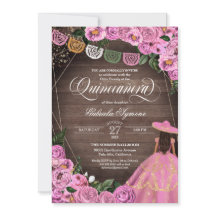 Rustic Pink Roses Charro Quince Dress Quinceañera