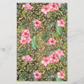 Rustic Pink Safari Find the Guest Shower Game Card Flyer (Achterkant)