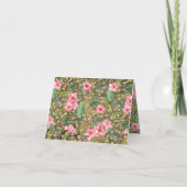 Rustic Pink Safari Shower Thank You Folded Card Bedankkaart (Achterkant)