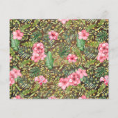 Rustic Pink Safari Time Capsule Baby Shower Card Flyer (Achterkant)