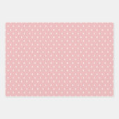 Rustic Pink Tartan Pset Merry Kerstmis Pattern Inpakpapier Vel (Voorkant 3)