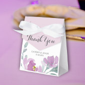 Rustic Pink Waterverf Floral Wedding Bedankdoosjes