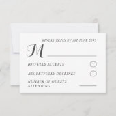Rustic Pink Waterverf Floral Wedding RSVP Kaartje (Achterkant)