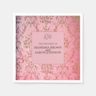 RUSTIC PINK - Weddenschap Cocktail Napkin Servet