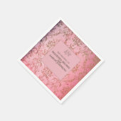 RUSTIC PINK - Weddenschap Cocktail Napkin Servet (Hoek)
