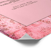 RUSTIC PINK - Weddenschap Poster (Hoek)