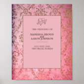 RUSTIC PINK - Weddenschap Poster (Voorkant)