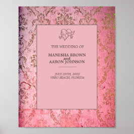 RUSTIC PINK - Weddenschap Poster