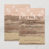 Rustic Pink Wood en Lantern (Voorkant / Achterkant)