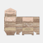 Rustic Pink Wood en Lantern Bedankdoosjes (Uitgevouwen)