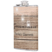 Rustic Pink Wood en Lantern Heupfles (Links)